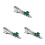 3Pièces Clips Pour Cravate Multifonction Tenue Formelle 7