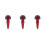 3Pièces Protections Chutes Aluminium Rouge Kit Cadre 6
