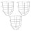 6Pièces Grille De Protection Pour Lampe Sécurisée 3