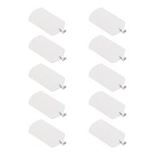 40Pièces Tags Blank Argent En Acier Titane Pour
