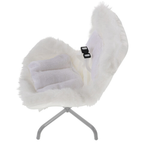 2Pièces Siège Peluche Doux Clip Vent Décoration