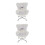 2Pièces Siège Peluche Doux Clip Vent Décoration 9