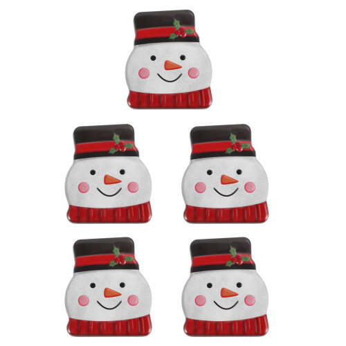 5Pièces Boîtes À Bonbons Biscuits En Tôle Thème Festif 2