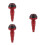 3Pièces Protections Chutes Aluminium Rouge Kit Cadre 5