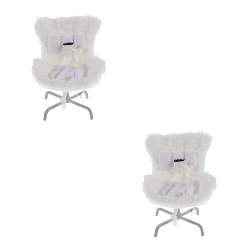 2Pièces Siège Peluche Doux Clip Vent Décoration 2