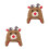 2Pièces Bonnet Bébé Tricoté Motif Cerf Et 7
