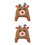 2Pièces Bonnet Bébé Tricoté Motif Cerf Et 3