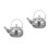 2Pcs Stainless Steel Tea Maker Pot with Removable Infuser Silver 9