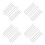 40Pcs Silver Galvanized Steel Trampoline Hooks Heavy Duty Replacement 4