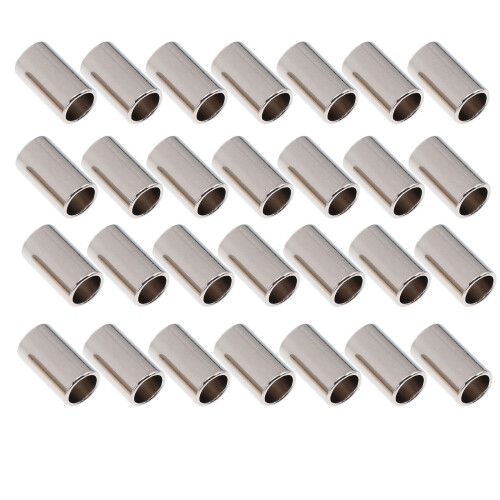 250Pcs Silver Alloy Drawstring Cord Buckles Durable Rope End Stoppers