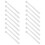 100Pcs Small White Plastic Teaspoon Measuring Spoons for Kitchen Use 1