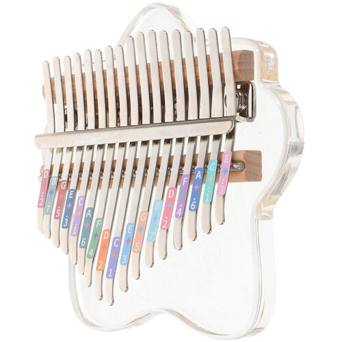 4Pièces Piano Pouce Transparent 17 Tons Kalimba Compact En 1