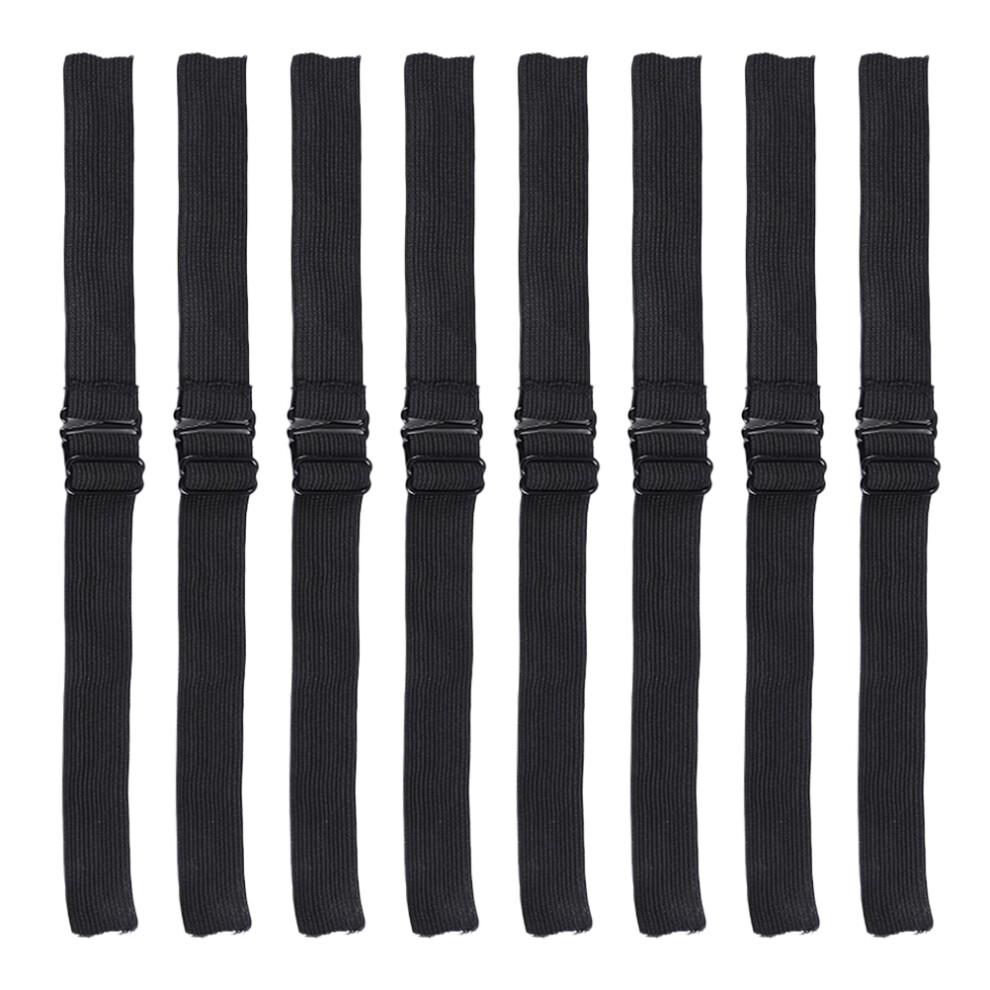 Iplusmile 16Pcs Elastic Wig Bands Adjustable Breathable Black Secure Fit