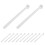 100Pcs Small White Plastic Teaspoon Measuring Spoons for Kitchen Use 8
