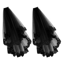 4Pcs Lightweight Veils Short Witch Hair Decor for Costume