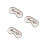 3Pcs Silk Sleep Eye Patch Beige Comfortable Adjustable Night Blindfold 7
