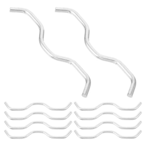 40Pcs Silver Galvanized Steel Trampoline Hooks Heavy Duty Replacement