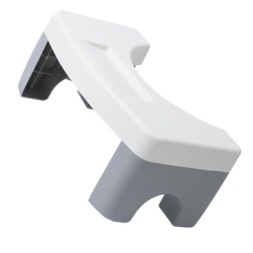 2Pcs White Thick PP Toilet Footstool Stable Anti-Slip Bathroom Stool