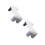 2Pcs White Thick PP Toilet Footstool Stable Anti-Slip Bathroom Stool 7