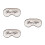 3Pcs Silk Sleep Eye Patch Beige Comfortable Adjustable Night Blindfold 4