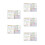 10Pcs Assorted Color Multiplication Chart Whiteboard for Classroom Use 10