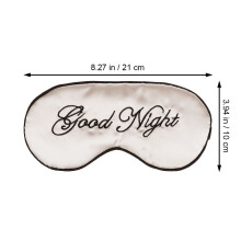 3Pcs Silk Sleep Eye Patch Beige Comfortable Adjustable Night Blindfold