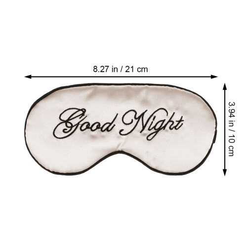 3Pcs Silk Sleep Eye Patch Beige Comfortable Adjustable Night Blindfold