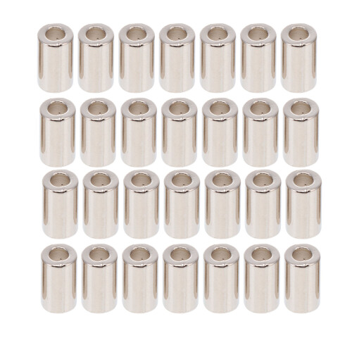 250Pcs Silver Alloy Drawstring Cord Buckles Durable Rope End Stoppers 1
