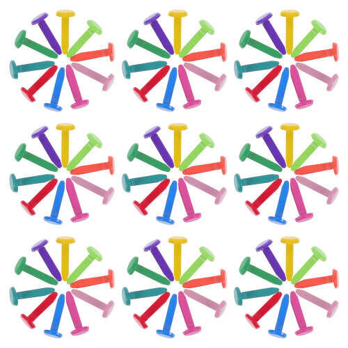 1750Pcs Multicolor Mini Iron Brads Split Leg Fasteners for DIY Crafts