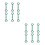 12Pcs Kids Protector Locks Green ABS Baby Safety Drawer Locks for Home 3