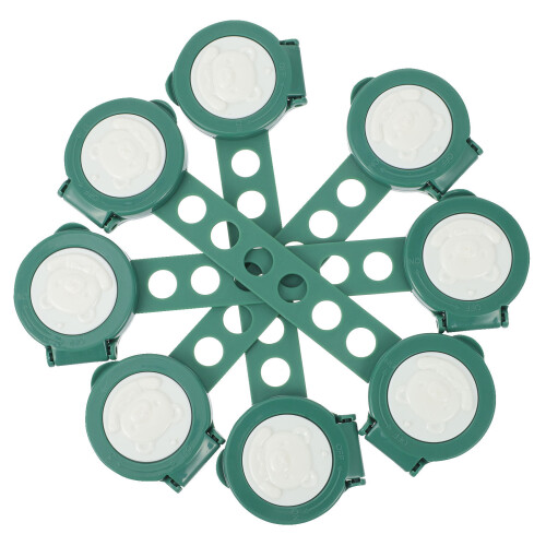 12Pcs Kids Protector Locks Green ABS Baby Safety Drawer Locks for Home