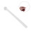 100Pcs Small White Plastic Teaspoon Measuring Spoons for Kitchen Use 7
