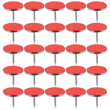 50Pcs Weather Resistant Red Reflective Thumb Tacks Metal Trail Markers