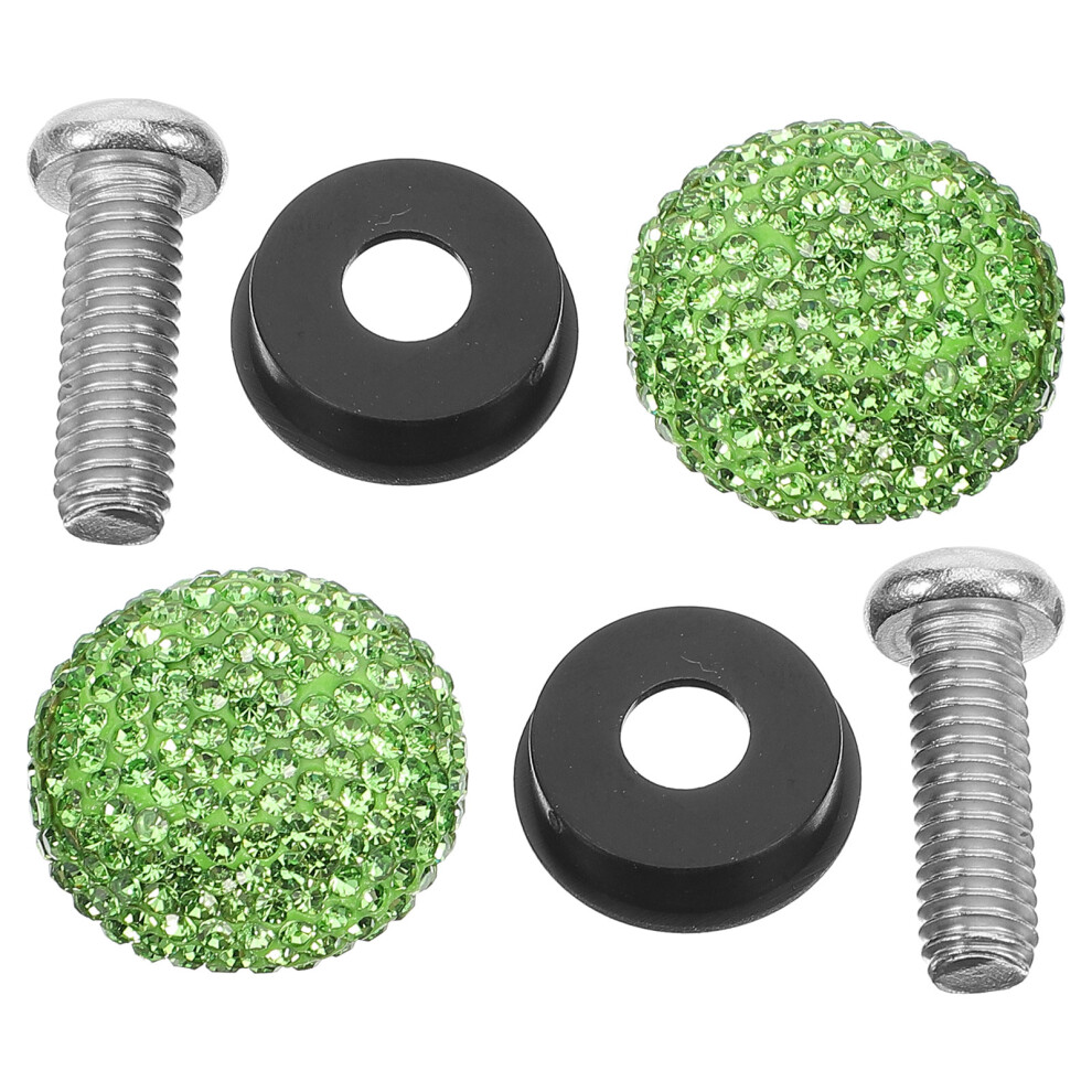 2Pcs Green Car Fasteners Nuts And Bolts 3632862295248