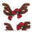 2Pairs Multi Material Removable Snowboard Deer Horn Decoration 11