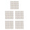 250Pcs Silver Alloy Drawstring Cord Buckles Durable Rope End Stoppers 7