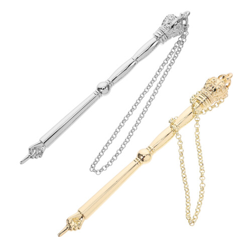 4Pcs Silver Metal Jewish Bible Reading Pointer with Chain for 2