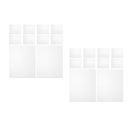 20Pcs Transparent PVC Stencil Sheets for Crafts Reusable Art Templates 2