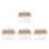 4Pièces Piano Pouce Transparent 17 Tons Kalimba Compact En 6