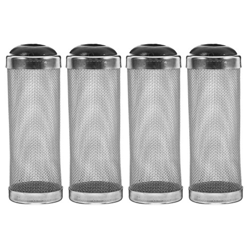 12Pcs Stainless Steel Aquarium Filter Intake Guard Black Mesh Screen 1