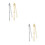 4Pcs Silver Metal Jewish Bible Reading Pointer with Chain for 8