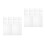 20Pcs Transparent PVC Stencil Sheets for Crafts Reusable Art Templates 5