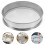 2Pcs Silver Stainless Steel Sieve Fine Mesh Paint Filter for Pottery 10