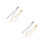 4Pcs Silver Metal Jewish Bible Reading Pointer with Chain for 4