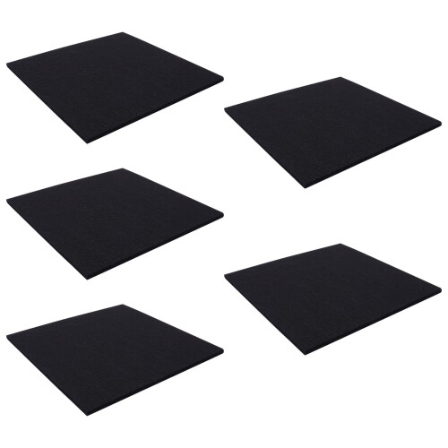 10Pcs Black Felt Acoustic Panel Absorbing Board for Ktv
