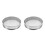 2Pcs Silver Stainless Steel Sieve Fine Mesh Paint Filter for Pottery 7