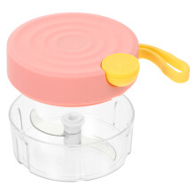 2Pcs Pink Mini Garlic Mincer Manual Food Chopper for Kitchen