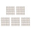 250Pcs Silver Alloy Drawstring Cord Buckles Durable Rope End Stoppers 5