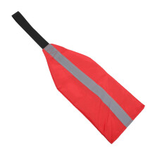2Pcs Red Kayak Towing Flag Oxford Cloth Safety Travel Warning Flag
