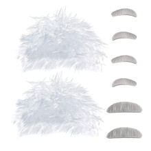 4Sets Volwassen Wetenschapper Pruik Kit Met Realistische Accessoires